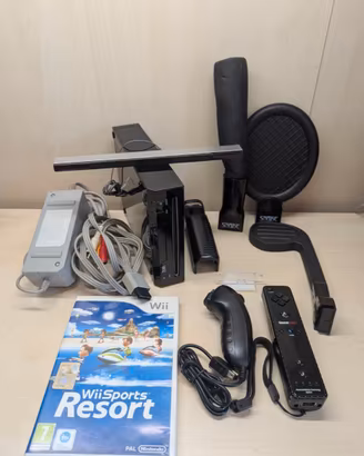 Console Nintendo Wii Nera Pal Rvl-101(Eur) Complet