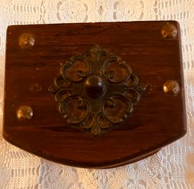 Portasottobicchieri in legno vintage da collezione