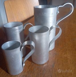 misurino antico alluminio vintage 