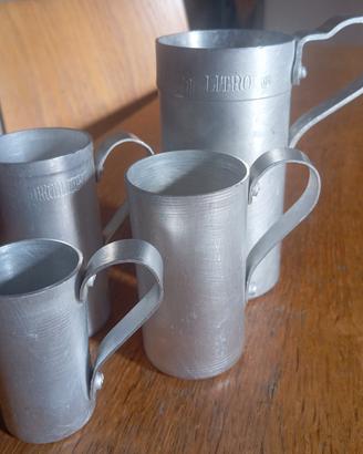 misurino antico alluminio vintage 
