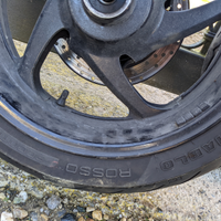 Gomme Pirelli Diablo Rosso + cerchioni TMax 2006