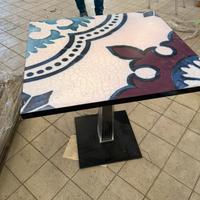 Tavolino Kartell quadrato con disegno