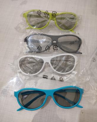 Kit di 4 Occhiali 3D passi