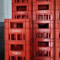 Cassette in plastica portabottiglie