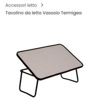 Tavolino vassoio reclinabile Termigea