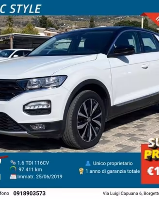 Volkswagen T-Roc Style 1.6 TDI 116CV