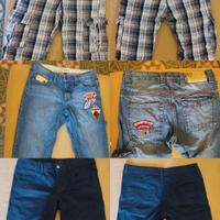 set 2 pantaloncini e 1 jeans ragazzo 13-14 anni