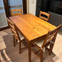 TAVOLO LEGNO XON 4 SEDIE