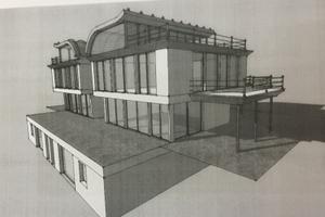 Progetto x appartamento con terreno con 2 piscine