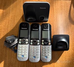 Telefoni Cordless Panasonic - set 3 portatili