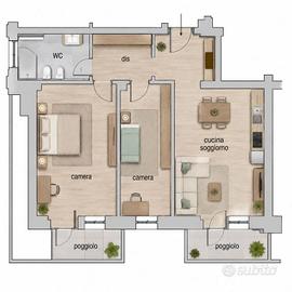 Appartamento di 70 m² con 3 locali a Chioggia