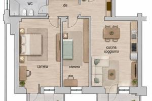 Appartamento di 70 m² con 3 locali a Chioggia