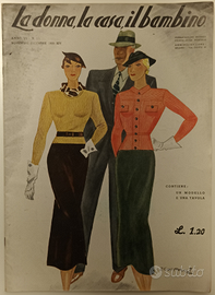 Antica rivista "La donna,la casa,il bambino" 1935