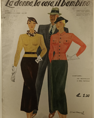Antica rivista "La donna,la casa,il bambino" 1935