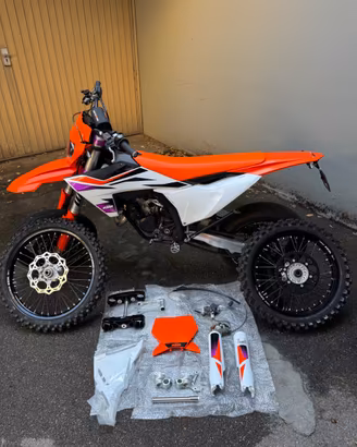 KTM SX 125 targata + gomme enduro/cross e ricambi