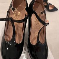 Tamaris décolleté in vera pelle lucidata