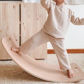 Set 2 Balance Board Curve-Lab Montessori in legno