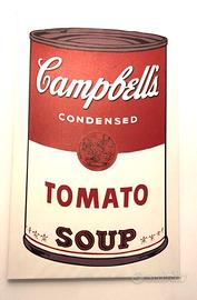 Canvas  Andy Warhol "Campbell soup "  POP ART