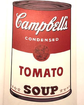 Canvas  Andy Warhol "Campbell soup "  POP ART