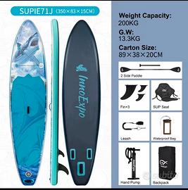 Paddle Sup 350cm. 200kg+ Sedile Tavola gonfiabile 