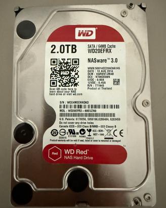 Hard Disk 2 TB Western Digital RED