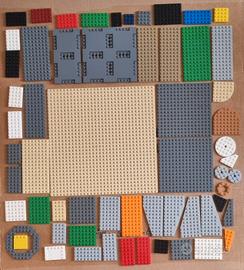 Lego Lotto Pezzi Base Piatti Varie Misure Colori 