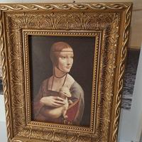 Quadro Leonardo Da Vinci Donna Con Ermellino Stamp