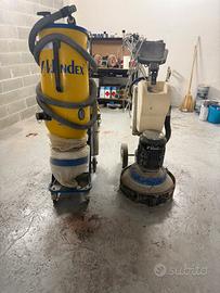 Levigatrice levighetor Max Klindex e aspiratore