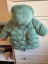 Piumino verde petrolio