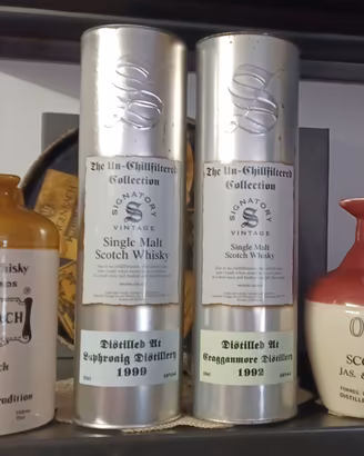 LOTTO N. 4 BROCCHE E LATTE VUOTE WHISKY ANNI 90
