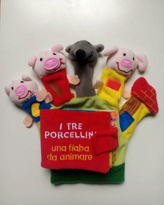 Guanto/libro I tre porcellini-una fiaba da animare
