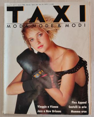 Rivista TAXI Moda N. 1 Marzo 1985 RARA E COMPLETA 