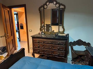 Camera da letto stile barocco piemontese completa