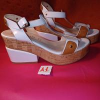 Sandalo Donna Bianco tg 36 vera pelle Louisa Klaps