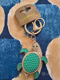portachiavi Tartaruga con strass