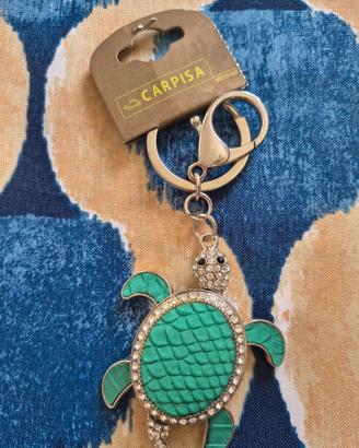 portachiavi Tartaruga con strass