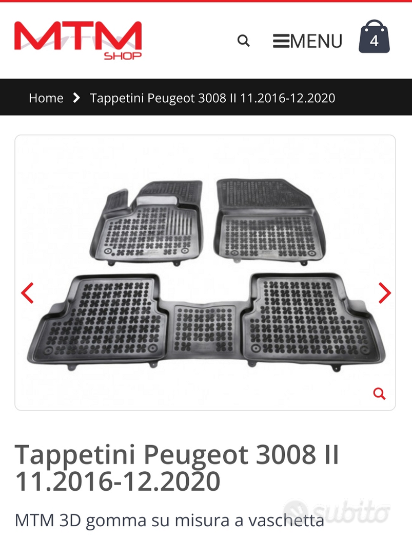 Tappetini Peugeot 3008 - Accessori Auto In vendita a Treviso