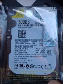 HD Interno per portatile 2,5" 500Gb WD