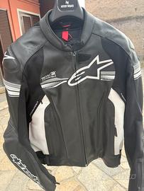 Giacca moto in pelle