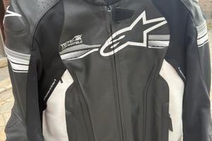 Giacca moto in pelle