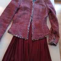 completo giacca Chanel e gonna plisettata