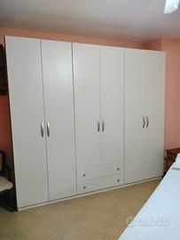 Armadio 6 ante con cassetti