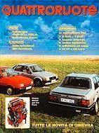 Rivista quattroruote marzo 1984