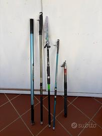 5 Canne da pesca vari modelli