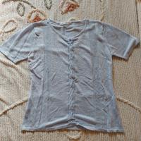 T-shirt azzurra donna