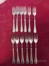 Set di 12 forchettine da dolce silver plated 