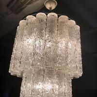 Lampadario Tronchi Venini Murano