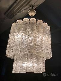 Lampadario Tronchi Venini Murano