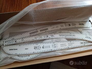 pacchetto righelli curvilinei sartoriali