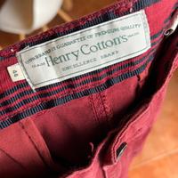 Pantaloni uomo Henry Cotton’s bordeaux cotone